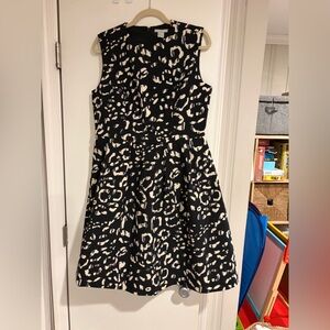 H&M Black and Cream Patterned Kids Dress